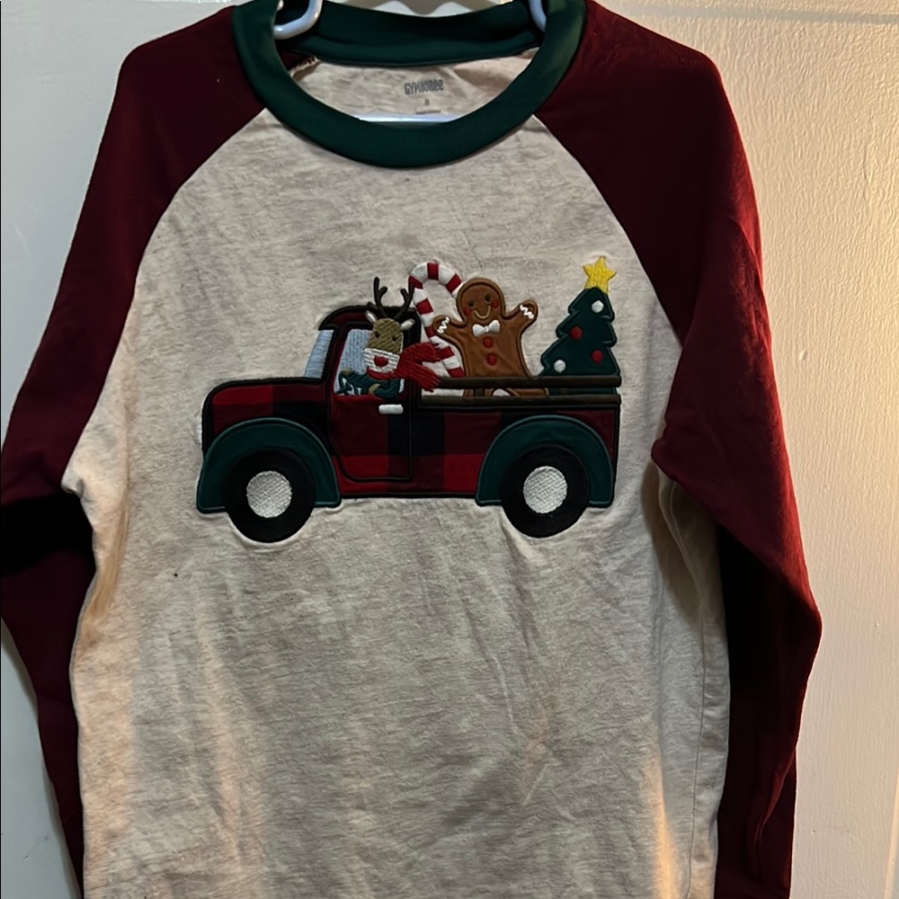 Kids Holiday Truck Raglan Shirt